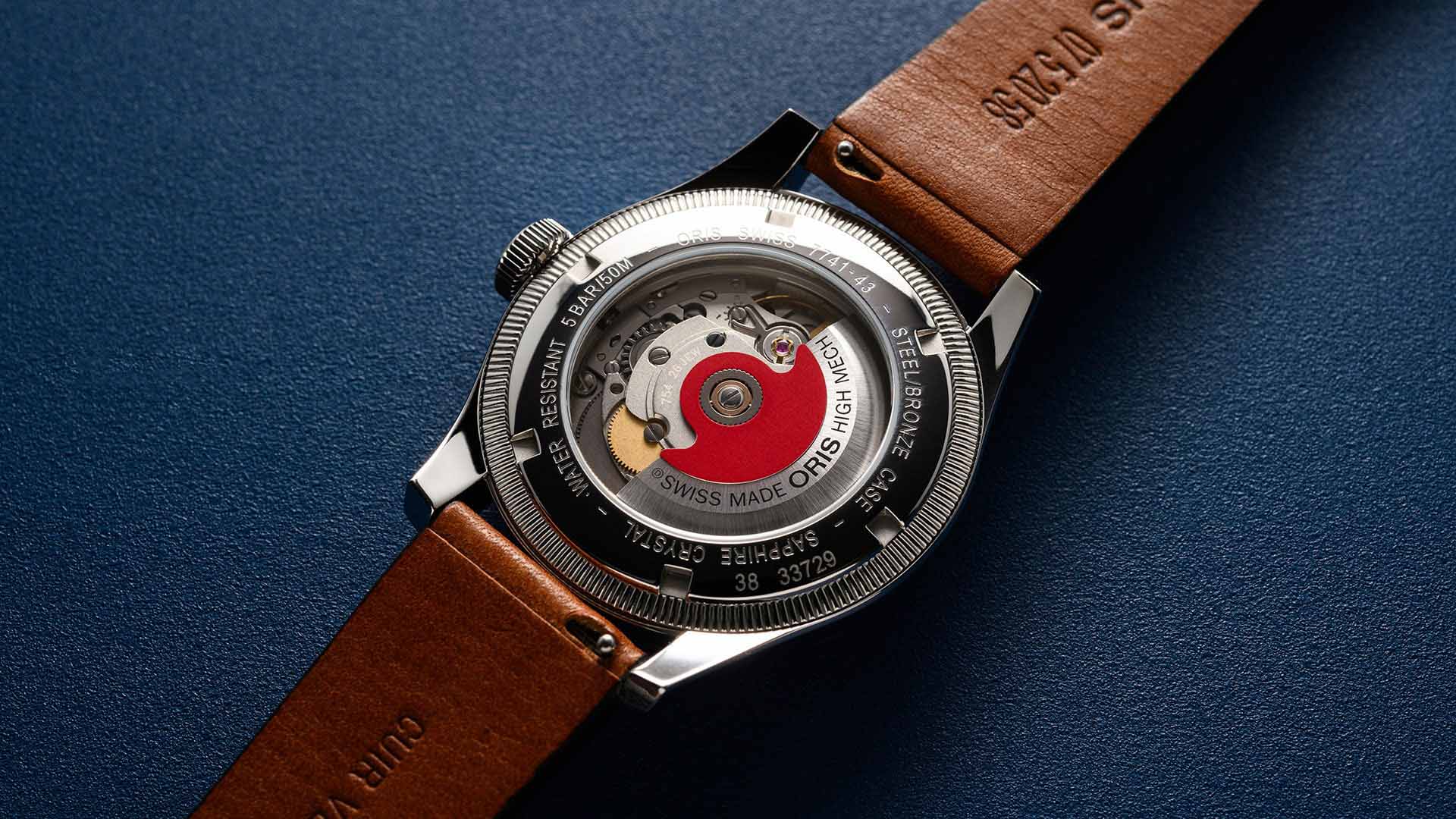 Oris Oris Big Crown Pointer Date 01 754 7741 4365-07 5 20 58 мужские часы синий циферблат на запястье